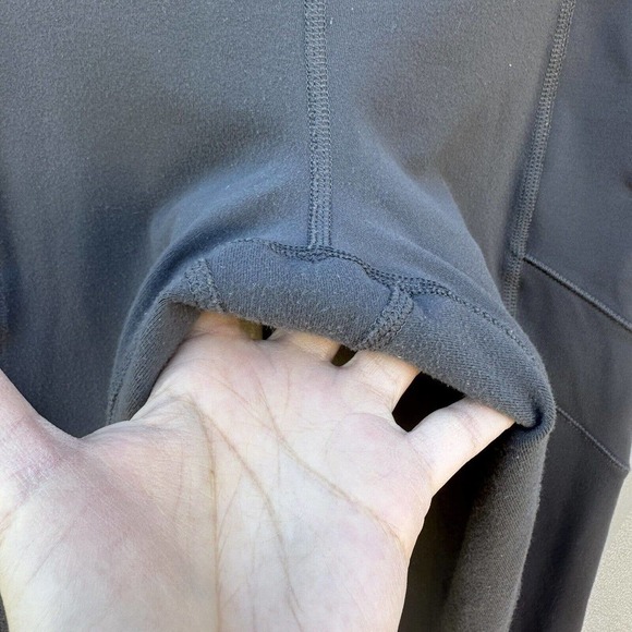 lululemon wunder under luon mid rise pockets olive brown Full Length Leggings 8 - Picture 6 of 7